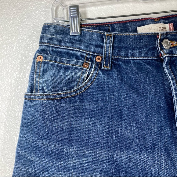 Vintage 90s Levi's 550 Baggy Tapered Fit Mom Jeans Blue Baggy High Waist Mexico - Picture 5 of 16